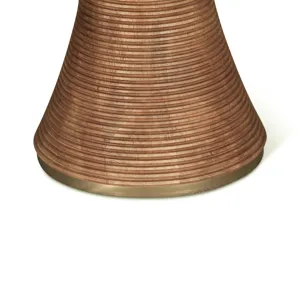 Bijou 54" Round Dining Table in Natural Brown