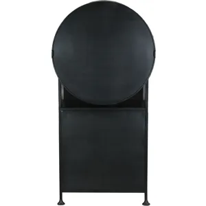 Bowery 74" Tall Round Bar Cabinet