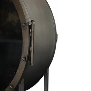 Bowery 74" Tall Round Bar Cabinet