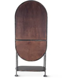 Bowery 34" Tall Oval Bar Cabinet