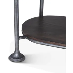 Bowery 34" Tall Oval Bar Cabinet