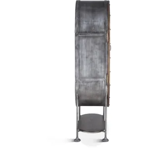 Bowery 34" Tall Oval Bar Cabinet