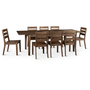 Casablanca 72" Extension Dining Table in Toffee Nut