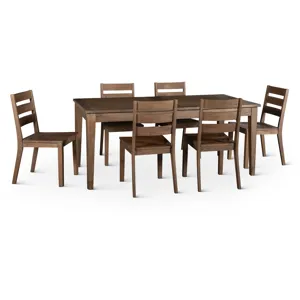 Casablanca 72" Extension Dining Table in Toffee Nut