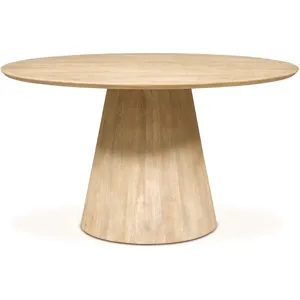 Casablanca 54" Round Dining Table in Natural White