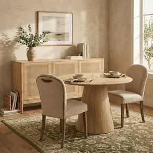 Upholstered Seating Jessie 18" Dining Chair in Beige Linen
