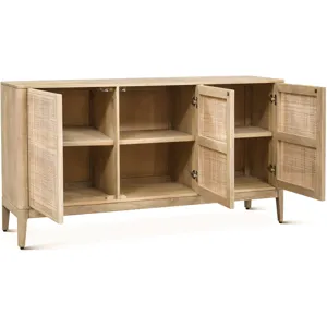 Casablanca 64" Sideboard in Natural White