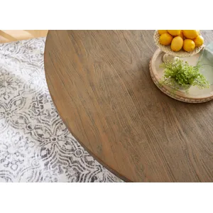 Colonial Plantation 48" Round Dining Table in Weathered Teak