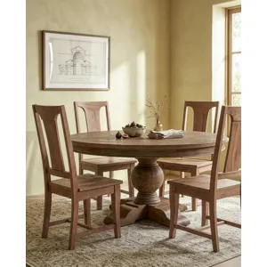Colonial Plantation 18" Dining Chair in Weathered Teak