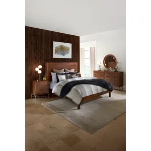 Cosmopolitan 69" Six Drawer Dresser in Honey Brown
