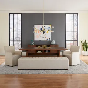 Cosmopolitan 82" Dining Table in Honey Brown