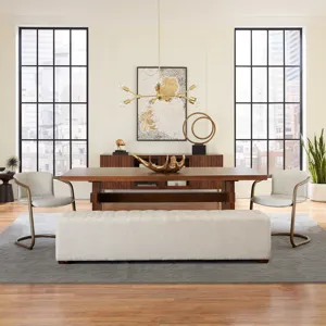 Cosmopolitan 82" Dining Table in Honey Brown