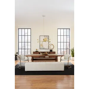 Cosmopolitan 82" Dining Table in Honey Brown