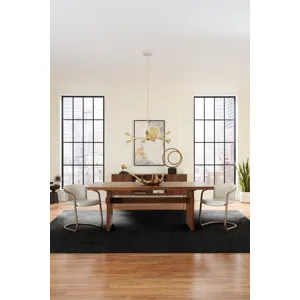 Cosmopolitan 82" Dining Table in Honey Brown