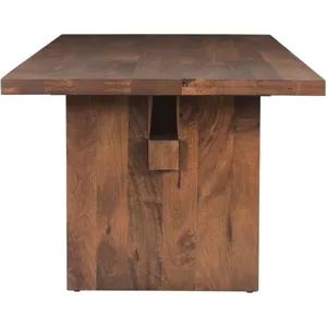Cosmopolitan 82" Dining Table in Honey Brown