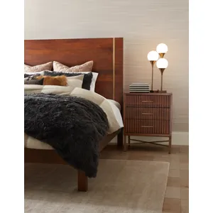 Cosmopolitan King Bed in Honey Brown