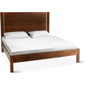 Cosmopolitan King Bed in Honey Brown
