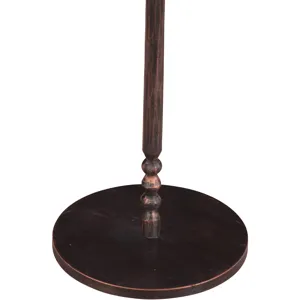 Detroit 10" Side Table in Dark Emperador Marble with Casted Base