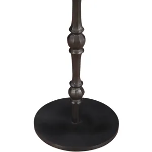 Detroit 10" Side Table in Green Marble with Casted Base