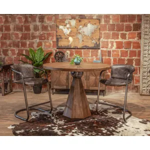 Portofino 22" Bar Chair in Antique Ebony Leather