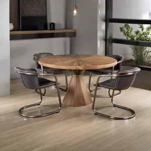 Portofino 22" Dining Chair in Antique Ebony Leather
