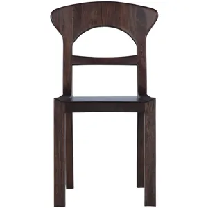 Ellipse 18" Dining Chair in Glossy Driftwood