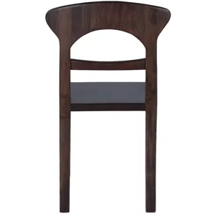 Ellipse 18" Dining Chair in Glossy Driftwood