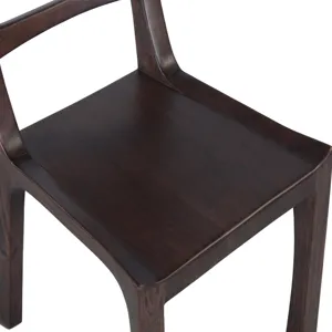 Ellipse 18" Dining Chair in Glossy Driftwood