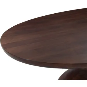 Ellipse 102" Oval Dining Table in Glossy Driftwood