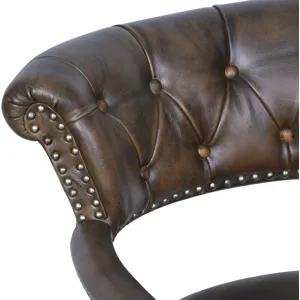 Essex Chesterfield 24" Office Chair in Antique Whiskey