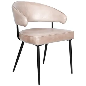 Essex Dover 23" Armchair in Antique Ivory Leather