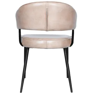 Essex Dover 23" Armchair in Antique Ivory Leather