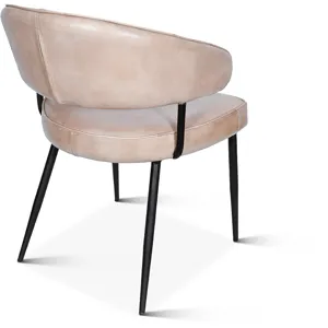 Essex Dover 23" Armchair in Antique Ivory Leather