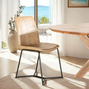 Tallinn 54" Round Dining Table in Weathered Acacia