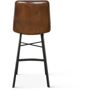 Essex Murphy 18" Counter Chair in Chestnut Leather