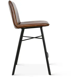 Essex Murphy 18" Counter Chair in Chestnut Leather
