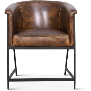 Essex Polo Armchair in Antique Whiskey Leather