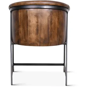 Essex Polo Armchair in Antique Whiskey Leather