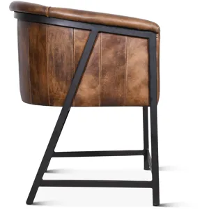 Essex Polo Armchair in Antique Whiskey Leather