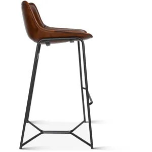 Essex Stanley 19" Bar Chair in Hand Washed Chestnut