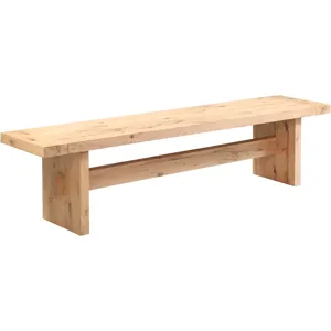 Flagstaff 74" Bench in Natural Distressed Oak