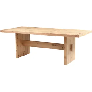 Flagstaff 85" Dining Table in Natural Distressed Oak