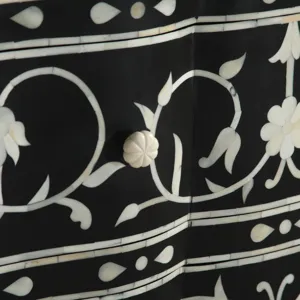 Fleur 42" Two Drawer Chest with Floral Horn Inlay