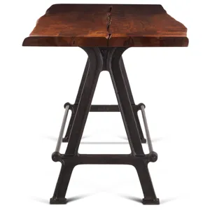 Industrial Loft 72" Gathering Table in Walnut