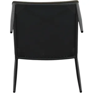 Irvine 18" Dining Chair Olive Green Leather and Iron