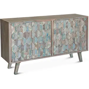 Ibiza 61" Sideboard in Vintage Teal Reclaimed Wood