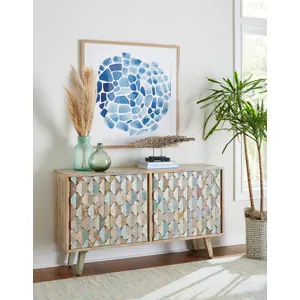 Ibiza 61" Sideboard in Vintage Teal Reclaimed Wood