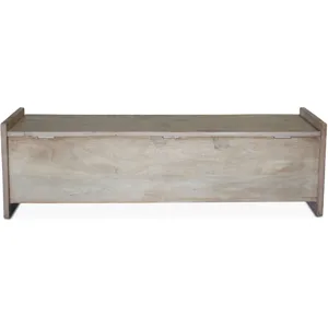 Ibiza Ibizia 60" Storage Bench in Vintage Teal Reclaimed Wood