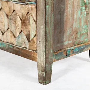 Ibiza 57" Dresser in Vintage Teal Reclaimed Wood