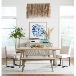 Ibiza 61" Sideboard in Vintage Teal Reclaimed Wood